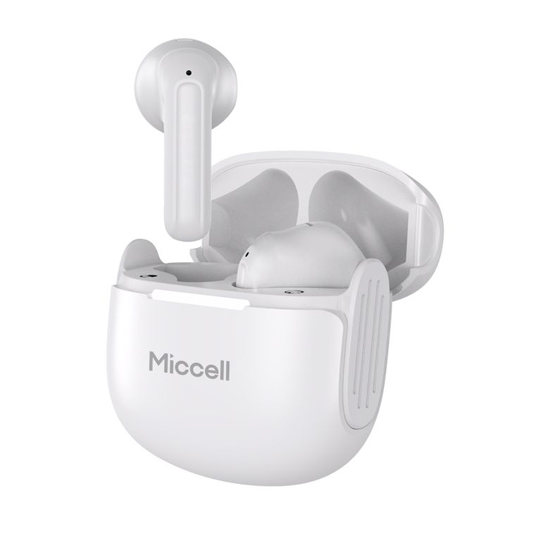 Miccell Audífonos In Ear TWS Gaming Deportivos Mini Earbuds Bluetooth Tipo C