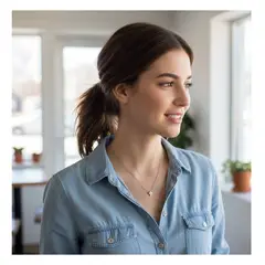 OEM - Collar Mujer Mini Cruz Fino Acero Inoxidable Regalo x SAN VALENTIN