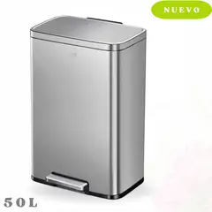 EKO - Papelera con pedal de Acero Inoxidable 50L 425x646 cm