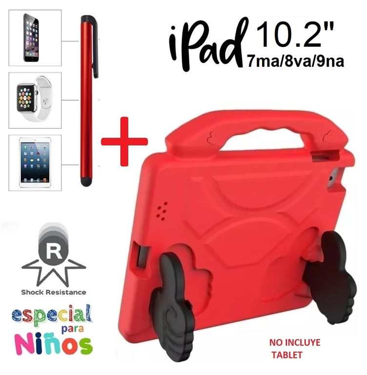 Case para Niños + Lapiz Tactil para iPad 10.2 7ma/8va/9na Funda Cover