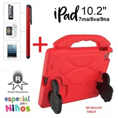 GENERICO - Case para Niños + Lapiz Tactil para iPad 10.2 7ma/8va/9na Funda Cover