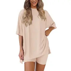 GIOIO - Conjunto Short y Top Mujer Estilo Casual Verano