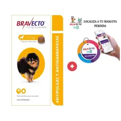 BRAVECTO - Antipulgas para perros de 2 a 4.5 kg + Geolocalizador para mascota