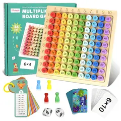 GENERICO - Tablero de Multiplicación Montessori de Madera