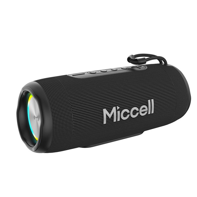 Miccell Parlante Portátil Outdoor IPX6 Subwoofer 50W con RGB y USB