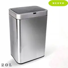 EKO - Papelera con sensor de Acero Inoxidable 20 L (28x43.3 cm).