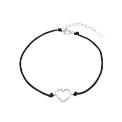 SANTORAL - Pulsera Corazón - Hilo y Plata