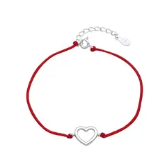 SANTORAL - Pulsera Corazón - Hilo y Plata