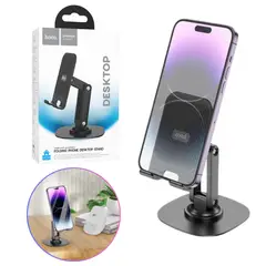 HOCO - Soporte Holder Base Porta Celular Giratorio 360° Plegable para Escritorio