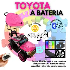 EBABY - CUATRIMOTO ELECTRICA TOYOTA PARA NIÑOS CON CONTROL REMOTO SG-375 - ROSADO