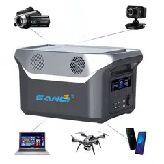 SANC - Estación de Energía Portátil 1200W LiFePO4 220V para Casa Camping y Emergencias de Onda pura