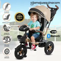 KIDS - Triciclo Guiador Giratorio «SALAN» Edición Limitada Beige