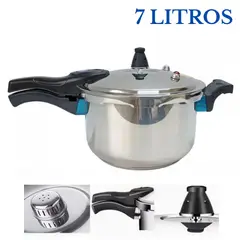 GENERICO - Olla a Presión Cuk 07 litros Acero Inoxidable