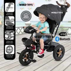 EBABY - Triciclo Guiador Giratorio «SALAN» Edición Limitada Black