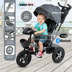 EBABY - Triciclo Guiador Giratorio «SALAN» Edición Limitada Gray