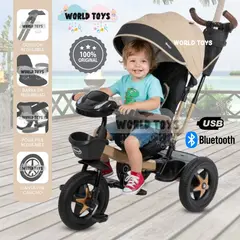 EBABY - Triciclo Guiador Giratorio «SALAN» Edición Limitada Beige