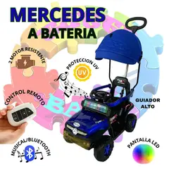 EBABY - "MERCEDES" CUATRIMOTO ELECTRICA PARA NIÑOS CON CONTROL REMOTO SG-370 - AZUL