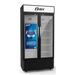 OSTER - Vitrina Exhibidora OSPVCS2500 708 LITROS NEGRO