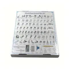 GENERICO - Kit De 82 Prensatelas Para Máquinas Doméstias o Semi-Industriales