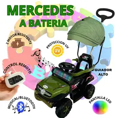 EBABY - "MERCEDES" CUATRIMOTO ELECTRICA PARA NIÑOS CON CONTROL REMOTO SG-370 - VERDE