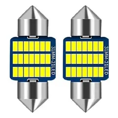 GENERICO - Luz Led Auto luz Interior 21 LED T10 31MM Cambus 12V