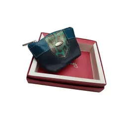 PERRY JHAN - Monedero minimalista de Cuero para Mujer