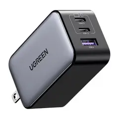 UGREEN - 10334 Cd244 Cargador Rapido De Celular 65w Nexode Color Gris
