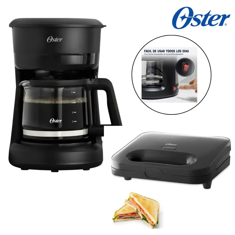 COMBO CAFETERA 5 TAZAS BVSTDCS51B+ SANDWICHERA 2885