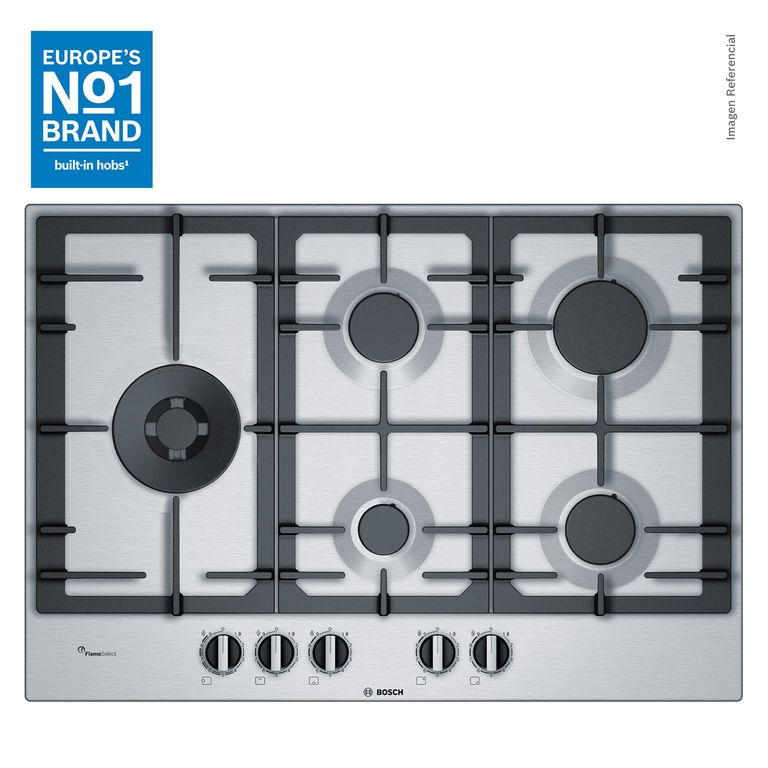 Encimera a Gas 75cm inox Serie 6 PCS7A5B90