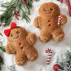 GENERICO - Cojin Navidad Galleta de Jengibre Boy Decoraline Home