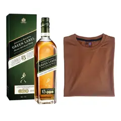 JOHNNIE WALKER - Pack Green Label 750ML + Polo