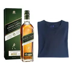 JOHNNIE WALKER - Pack Green Label 750ML + Polo