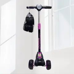 OKA - SCOOTERS PARA NIÑAS MAXI DELUXE CON BLUETOOTH PINK BLACK