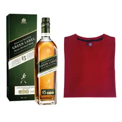 JOHNNIE WALKER - Pack Green Label 750ML + Polo