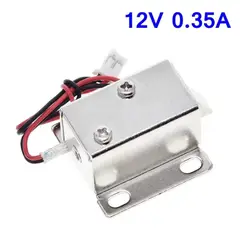 GENERICO - Electrocerradura Solenoide 12V 035A Mini Cerrojo Electrónico para Gabinetes y Cajas Cerradura