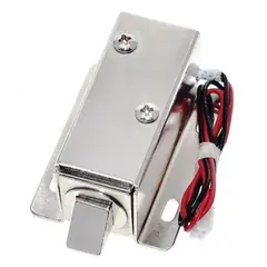 GENERICO - Electrocerradura Solenoide 12V 06A Cerrojo Electrónico Cerradura para Puertas y Gabinetes