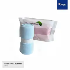 RIVESI - Toalla Facial de Home Latex Natural paquete de 1