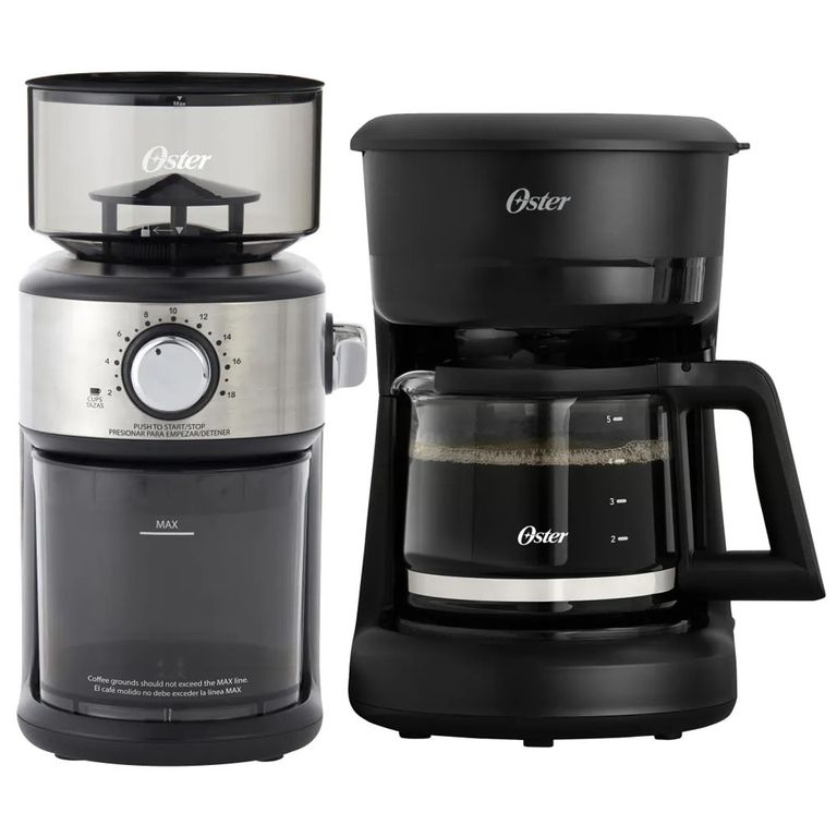 Cafetera 4 Tazas Negro BVSTDCDR5B + Molinillo de Cafe BVSTBMH24