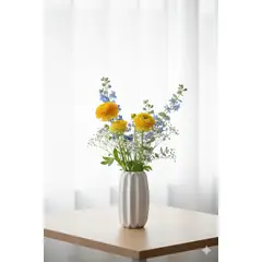 NACIONAL - Florero Líneas Nórdico - Artesanía Peruana de Cerámica