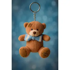 GENERICO - Osito marron bufanda celeste