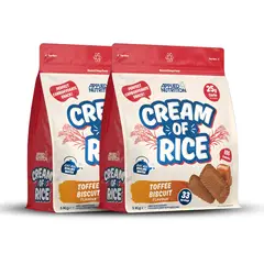 APPLIED NUTRITION - PACK X 02 - Crema de Arroz 1 Kg Cream of rice - Toffee Biscuit