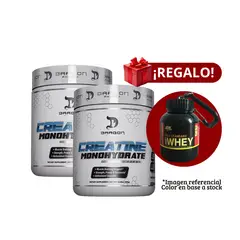 DRAG PHARMA - 2 Creatinas Dragon Pharma 300g+Portaproteína