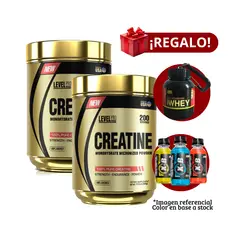 LEVEL PRO - 2 Creatinas 500g+Portaproteína+XB