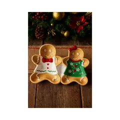 GENERICO - DUO FUENTE NAVIDEÑA MUÑECO DE GENGIBRE PREMIUM