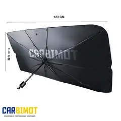 UNIVERSAL - TAPA SOL TIPO SOMBRILLA PARA AUTOS Y CAMIONETAS