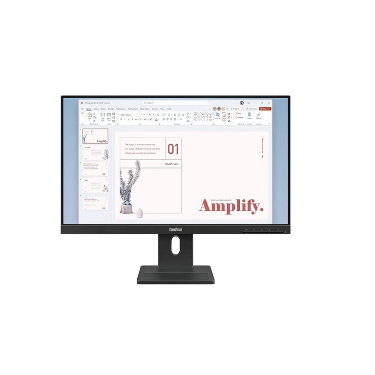 Monitor ThinkVision E24-40 23.8 Pulg WLED FHD IPS HDMI DP VGA Parlantes 2Wx2