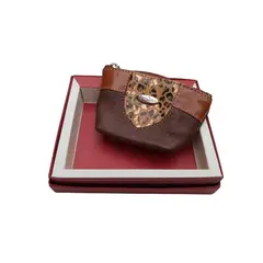 PERRY JHAN - Monedero minimalista de Cuero para Mujer