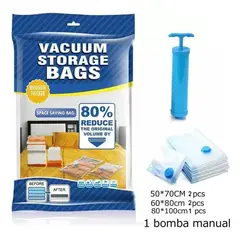 OEM - PACK x6 BOLSAS AL VACIO MAS INFLADOR SUCCIONADOR