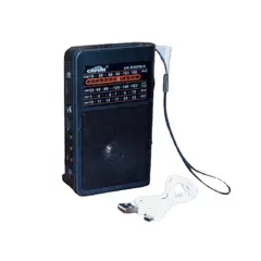 CAFINI - Radio Portatil Con Panel Solar Usb Linterna R35