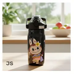 GENERICO - Toma Todo Botella 1 Litro con Asa Pico Térmico Tapa Rosca JS